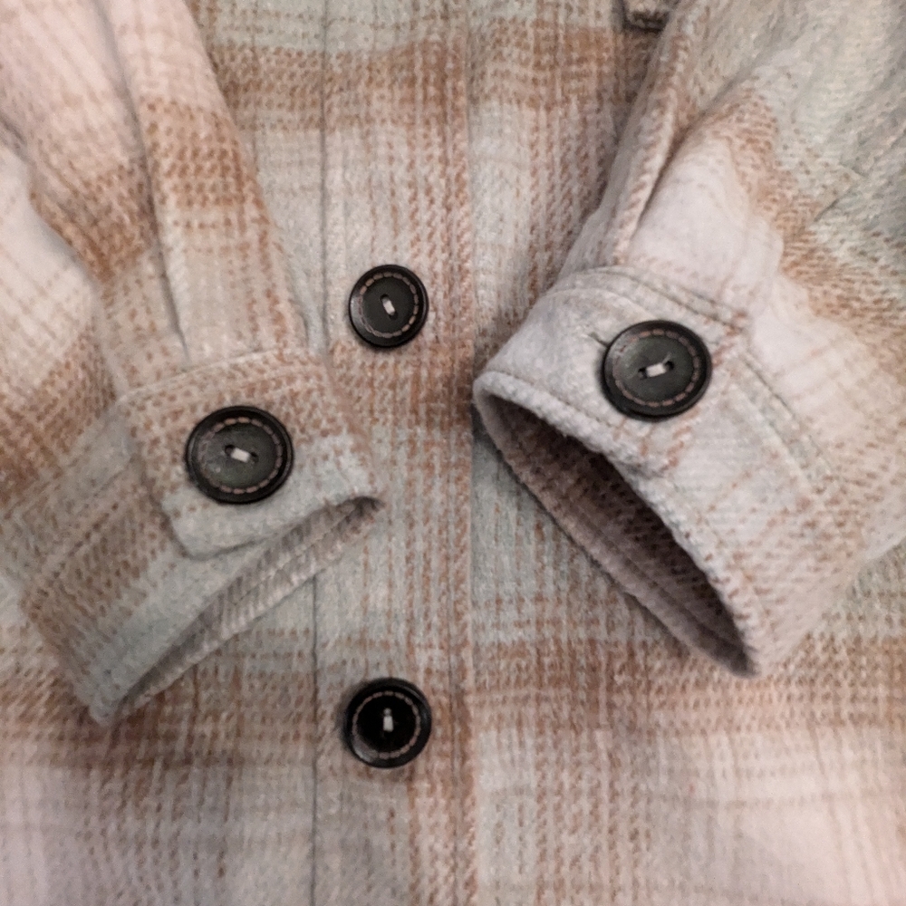 A.peach women's long shacket, size small - Picture 3 of 11